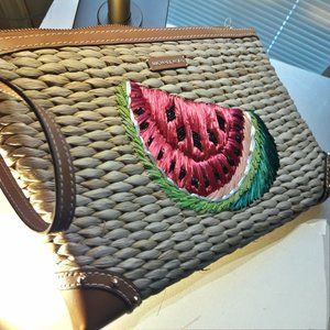 Michael Kors Handbags Clutches Wicker Purse NWT